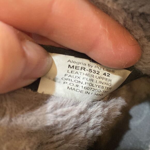 Alegria Women’s Leather Meri Boots Pewter Dazzler Style MER-532 Sz EU 42 - Picture 12 of 16